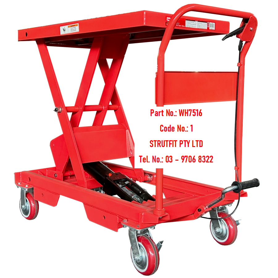 1000kg Hyd. TABLE CART 1000mm Height Part No.: WH7516 Code No.:1