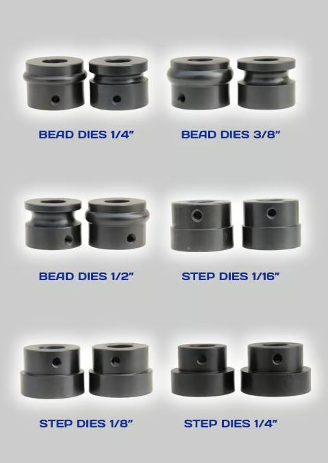 WIDE BEAD ROLLER & DIES capacity Part No.: SWBR&D Code No.: 3