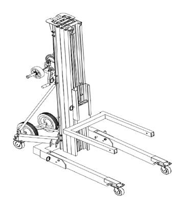 LIFTER – Material & Duct Lifter Alloy 5.0m  Part No.: WH8005 Code No.: 1