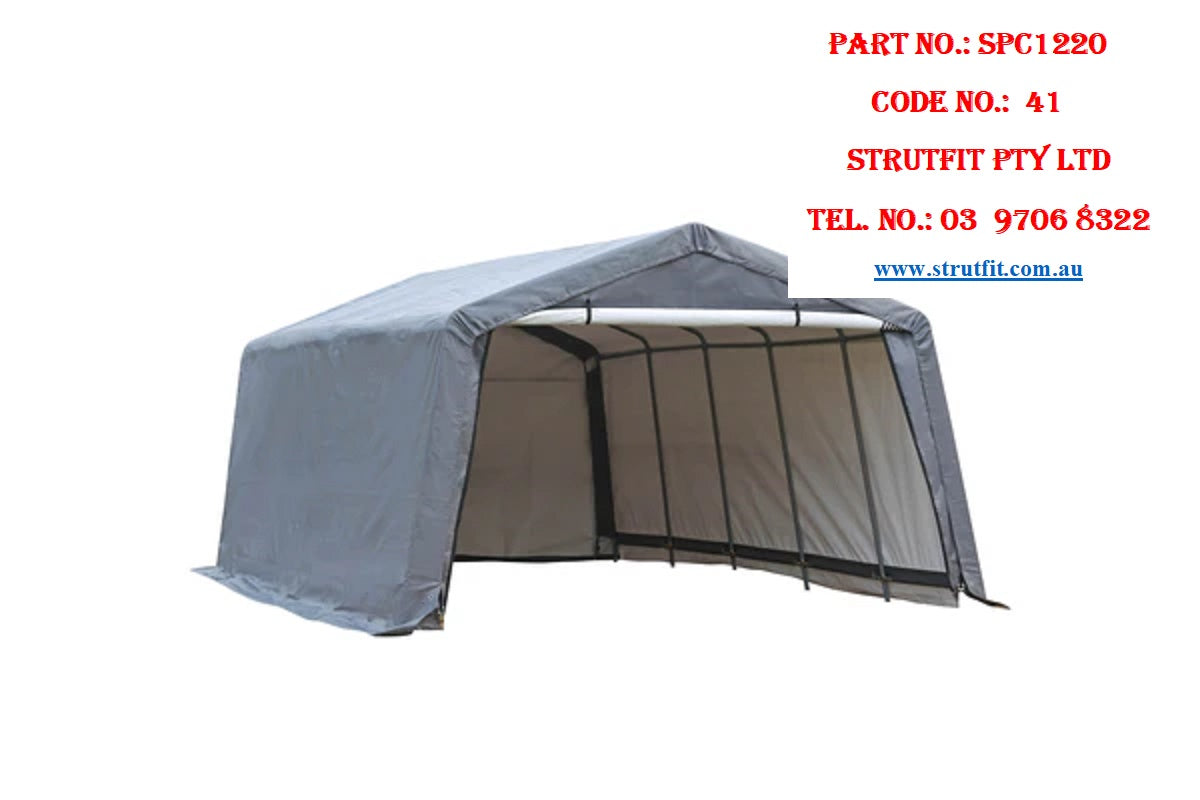 PORTABLE CARPORT GARAGE SHELTER CANOPY SINGLE SIZE 12X20ft Part No.: SPC1220 Code No. 41