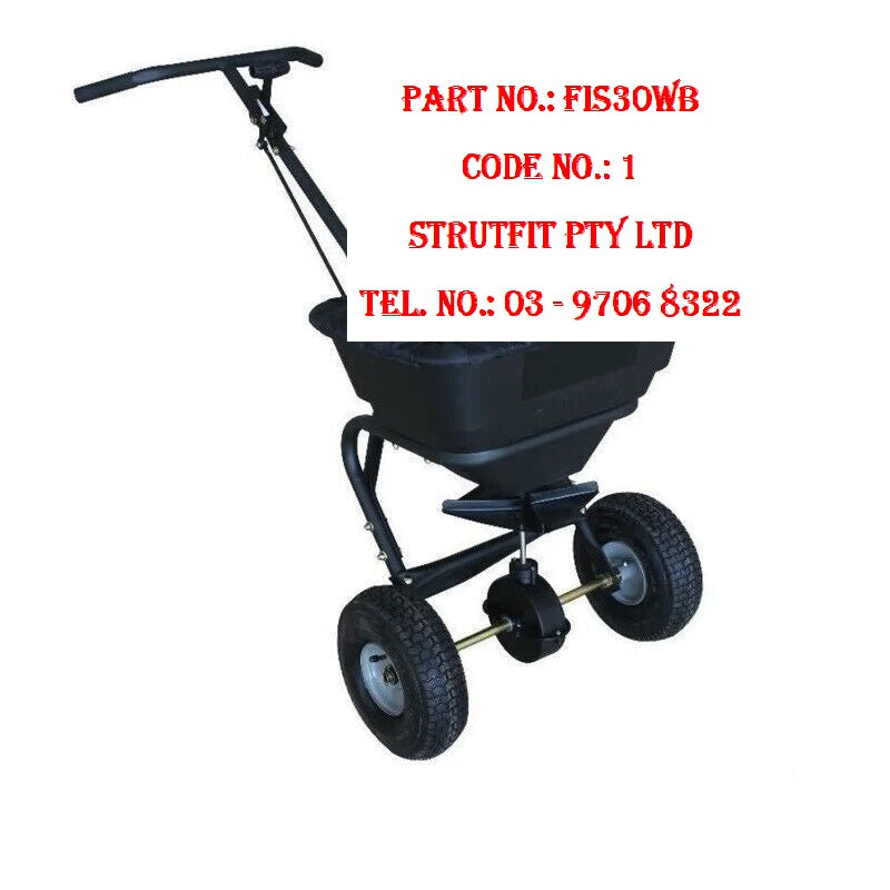 SPREADER – 30kg walk behind spreader Part No.: FIS30WB Code No. 1