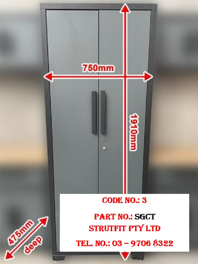 Garage Storage Locker Part No.: SGCT Code No. 3