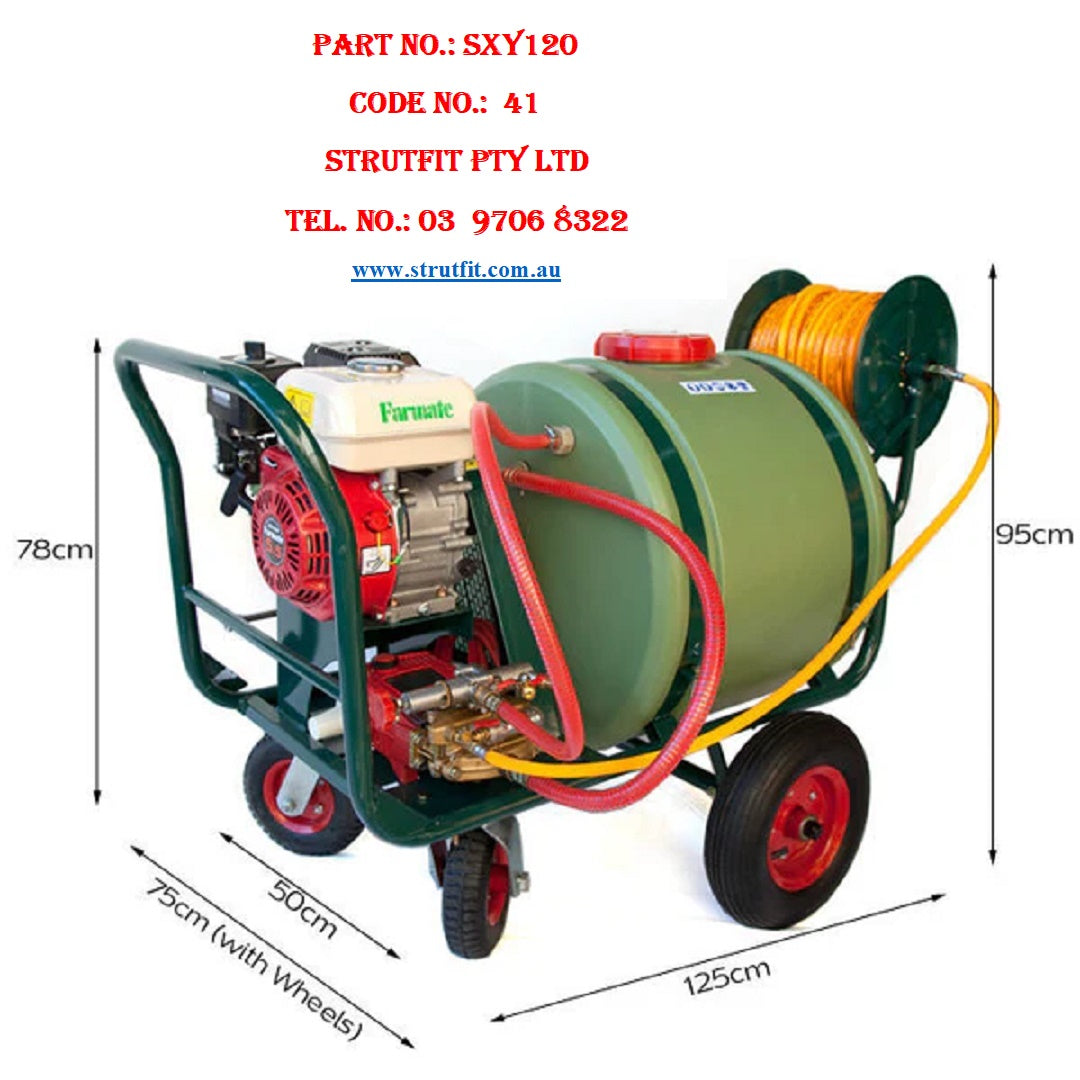 POWER SPRAYER Farm weed/pest control 120l tank trailer Part No.: SXY120 Code 41