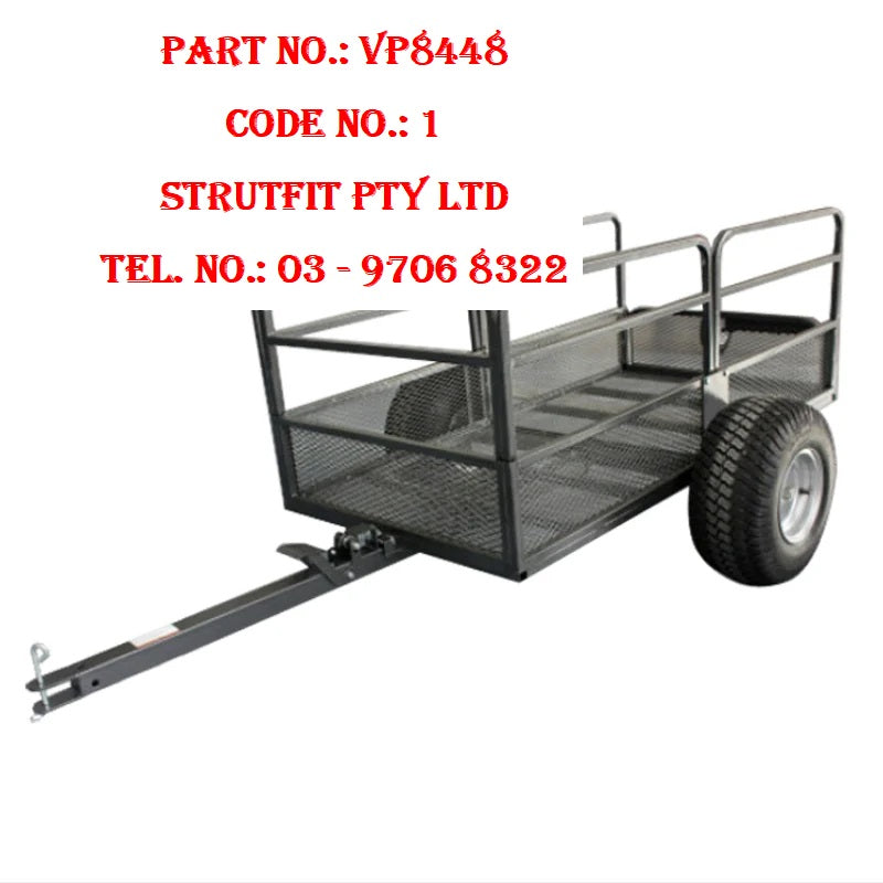 567 kg Mesh Rail Dump Cart, ATV Garden Tipper Trailer Part No.: VP8448 Code 1