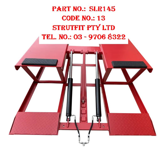 4.5 ton Low Rise SCISSOR CAR HOIST Part No. SSLR145 Code No. 13