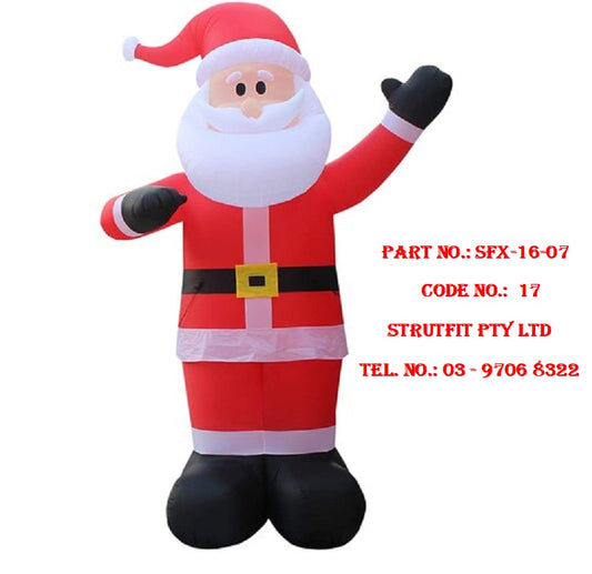 300 cm Inflatable SANTA with LED Light for Christmas Decoration Part No.: SFX-16-07 Code 17