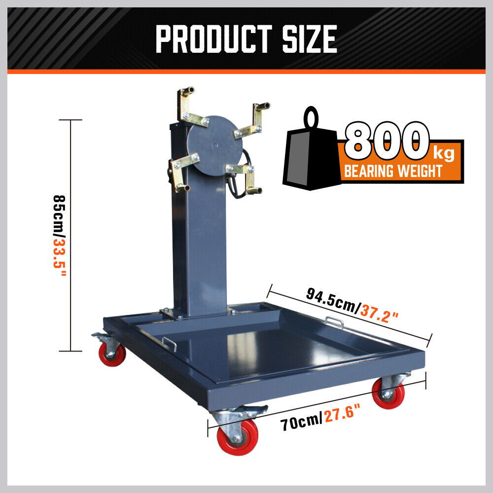 800kg Folding Engine Stand Heavy Duty with tray Crane Motor Part no: ES800KGGD Code :19