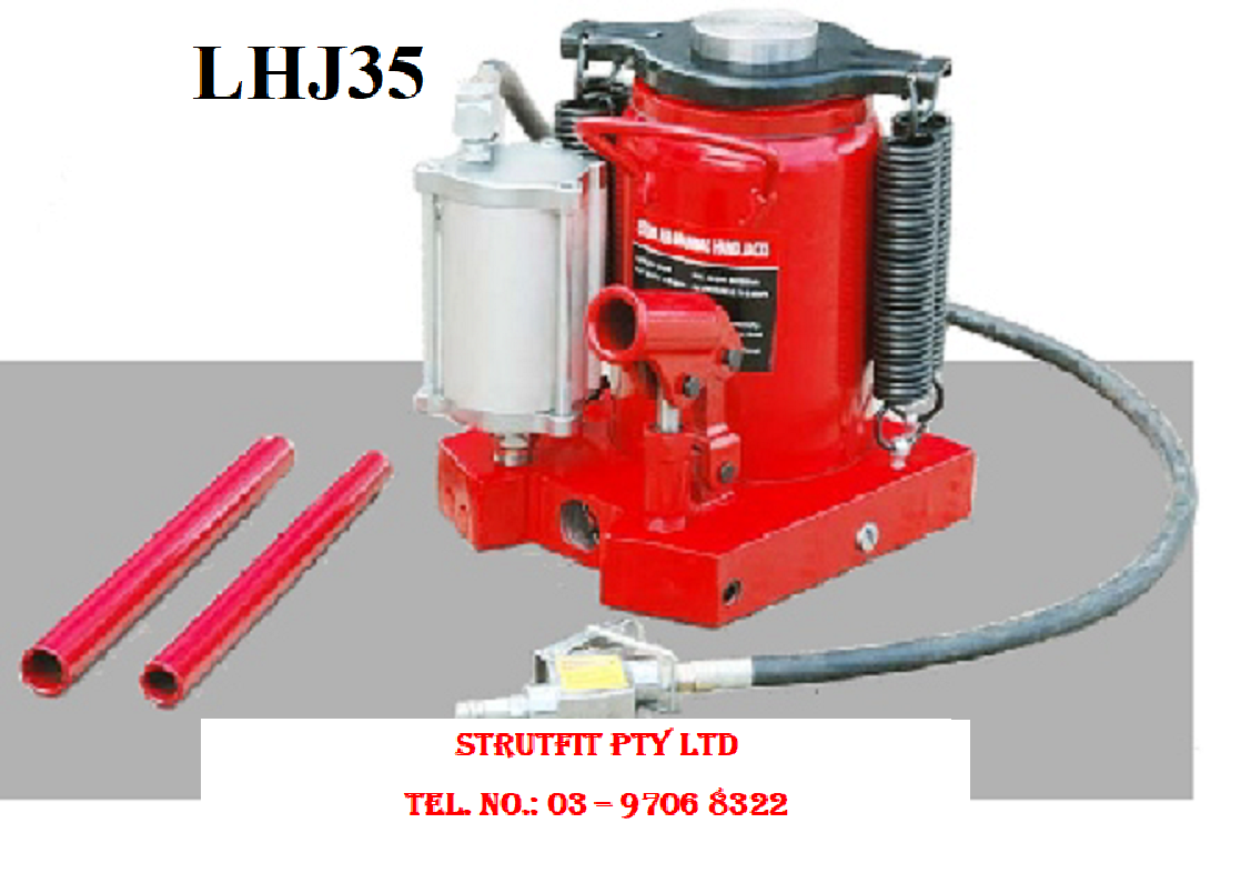 JACK – 35T Air Hyd. Floor, House or Truck Bottle Jack Part No.: LHJ35 Code No. 1