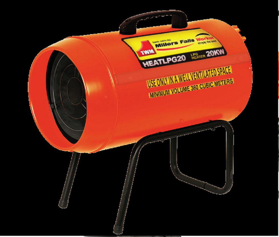 HEATER – LPG Heater 20KW 68,000 BTU  Part No.: HEATLPG20 Code No. 1