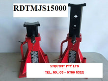 Load image into Gallery viewer, JACK STANDS, Heavy Duty 15000 kg x 2, TRUCK AXLE STANDS Part No.: RDTMJS15000
