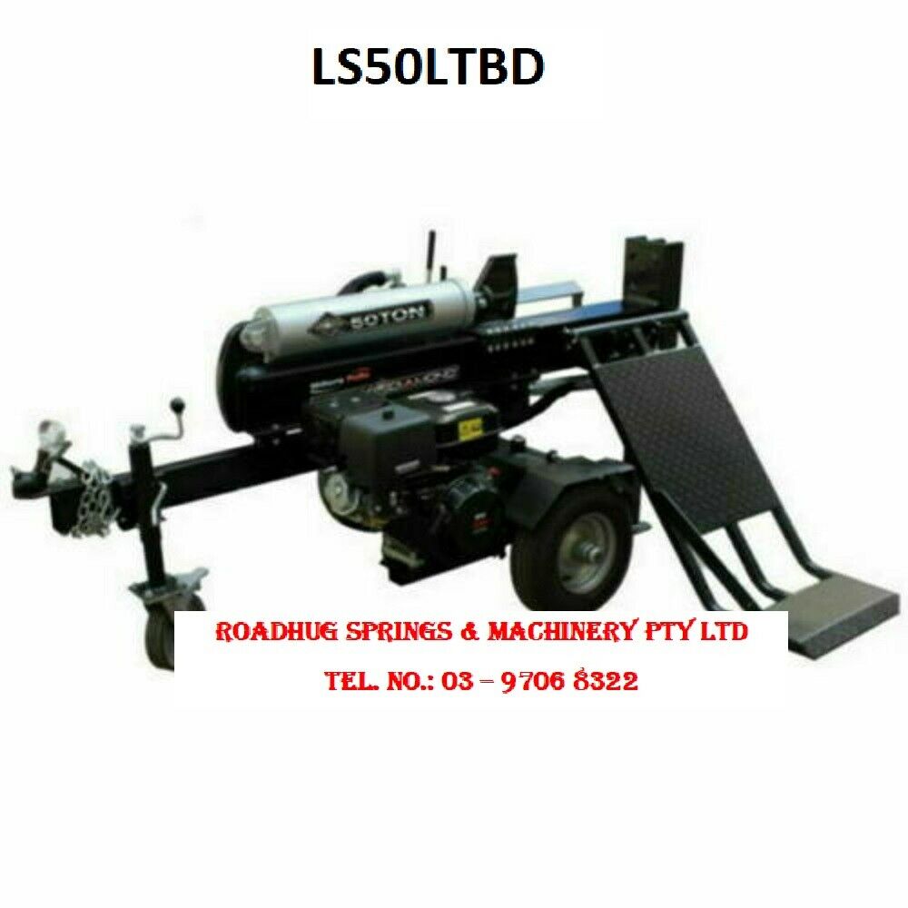 LOG SPLITTER - 50 TON MANUAL START WITH Hyd. lifting table Part No.: LS50LTBD Code 1