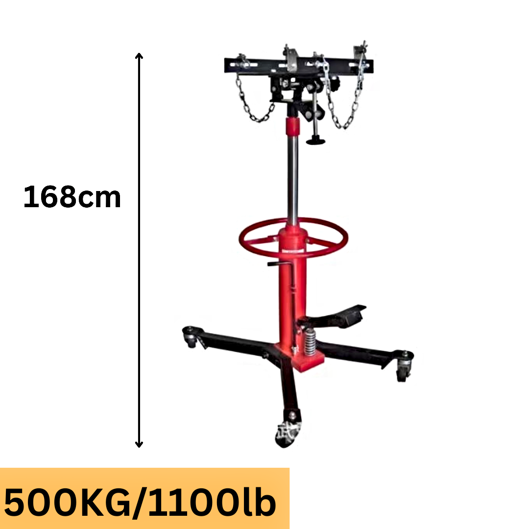 TRANSMISSION JACK Gearbox 500kg 2-stage Hyd. High Lift Vert. Telescopic  Part No: VP8252HD Code No.: 1