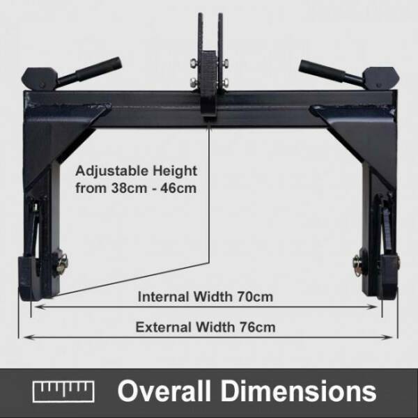 QUICK HITCH 3 Pt Linkage - Cat 1, Part No. RFIQH1 Code No. 2