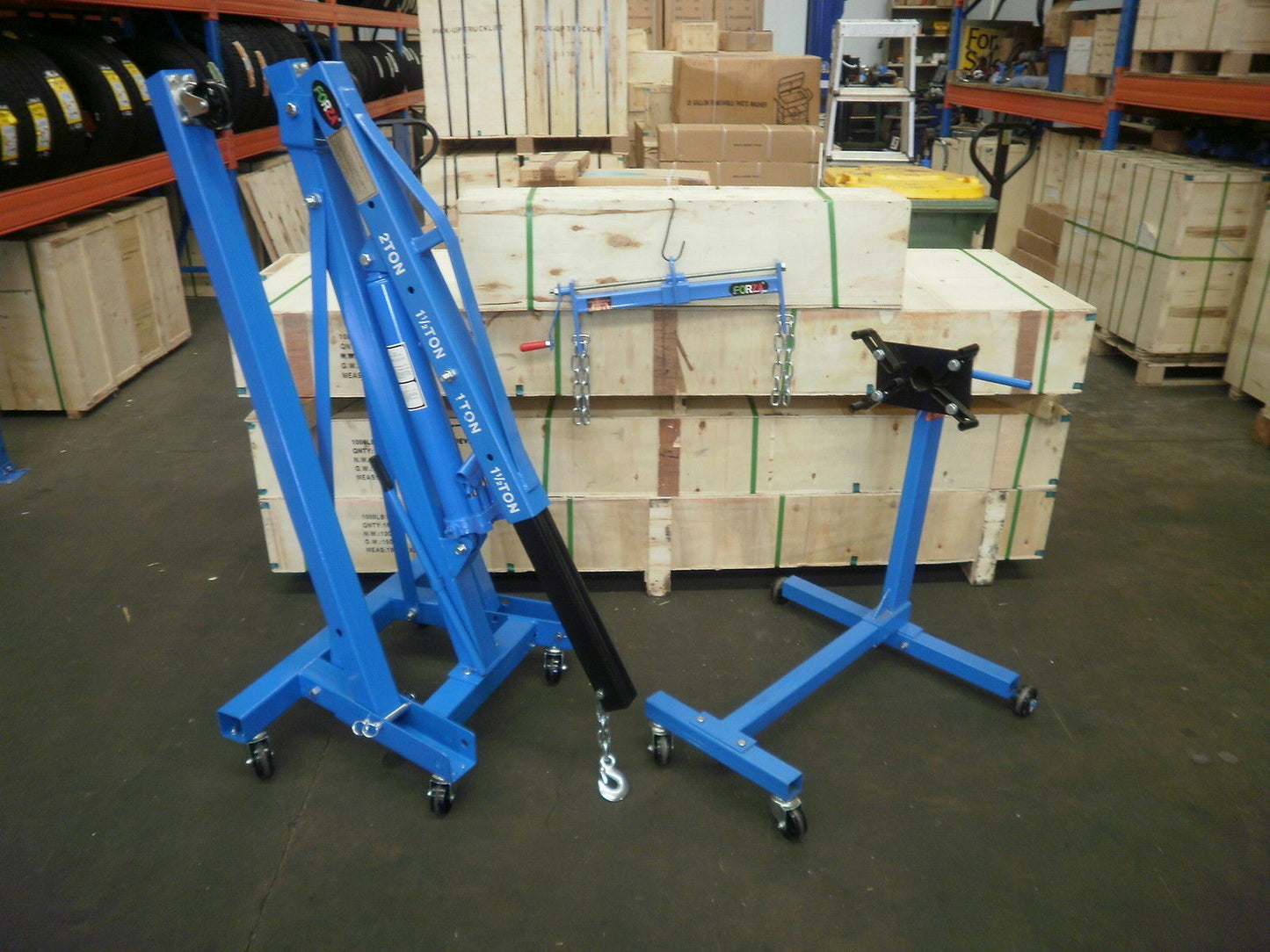 ENGINE CRANE 1800 kgs & 450 KG ENG STAND & LOAD LEVELLER Part No.: RCOMBO1 Code 10