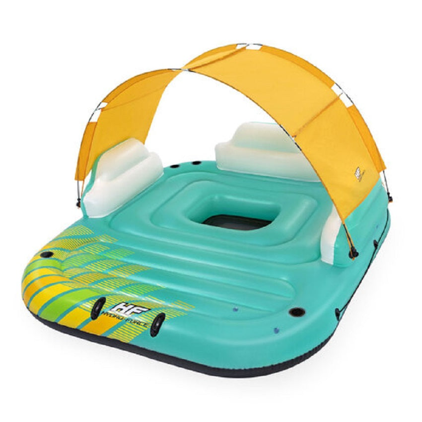 INFLATABLE POOL BEACH LAKE FLOAT Floating island with sunshade Part No.: S43407 Code No.: 17