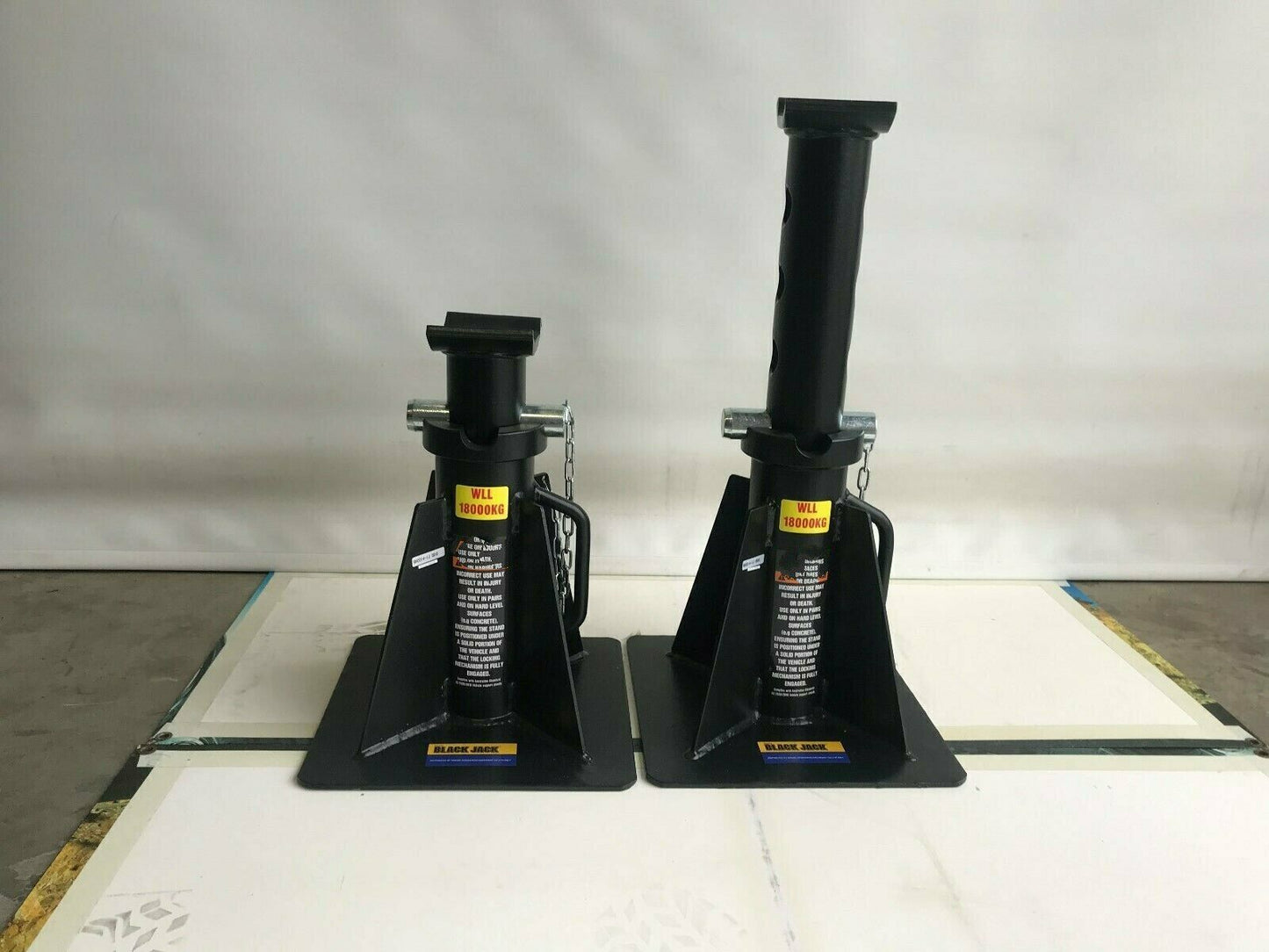 JACK STANDS 18000KG X 2 HEAVY DUTY Part No.: RDTMJS18000L Code No. 10