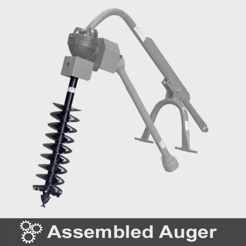 AUGER - 9" for PTO Post Hole Diggers with 2" round output shaft Part No.: RHPDA9