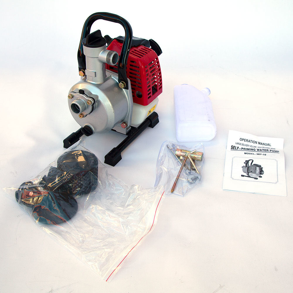 1 inch Portable WATER PUMP 1HP 2 stroke Petrol Power Part No.: SWP10 Code 41