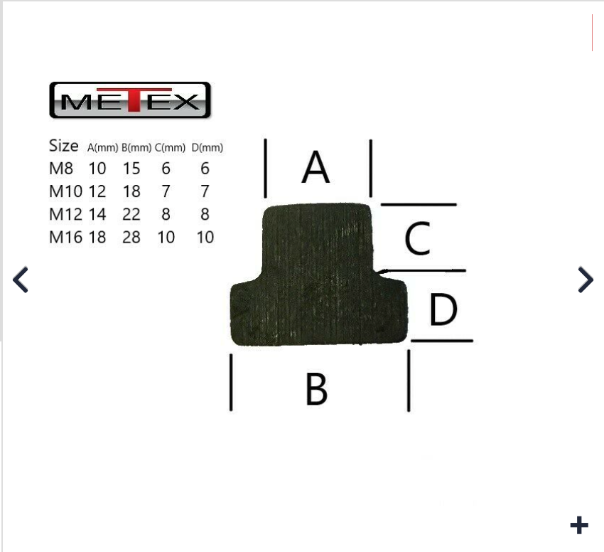 CLAMPING KIT Block T-Slot Stud Set 58pc Size M12 Mill Drill Part: CK-M12 Code 4