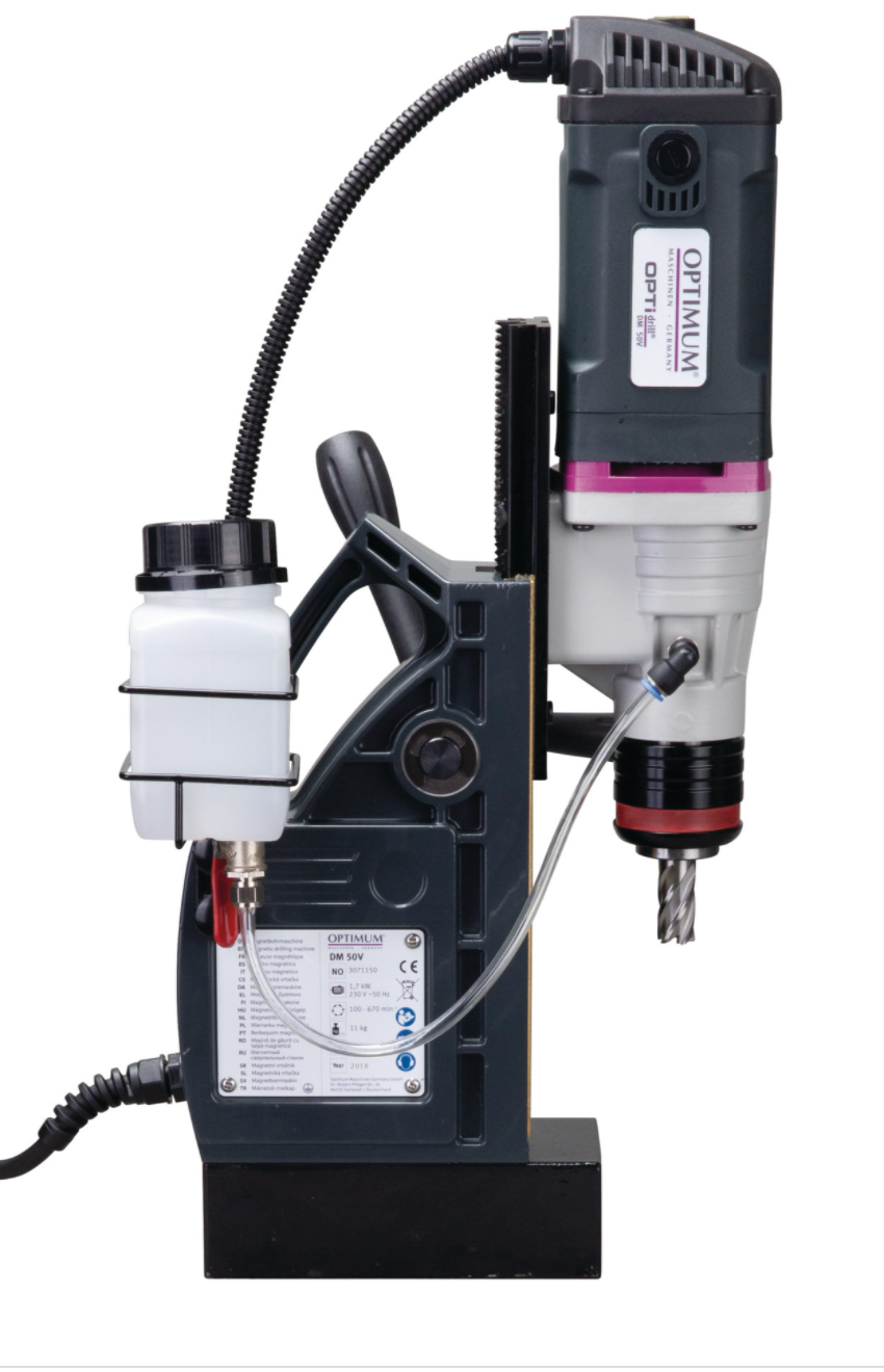 MAGNETIC DRILL PRESS OPTIMUM Premium 35-50mm V/Speed Tapping Power Feed Part No.: SDM50V Code No. 4