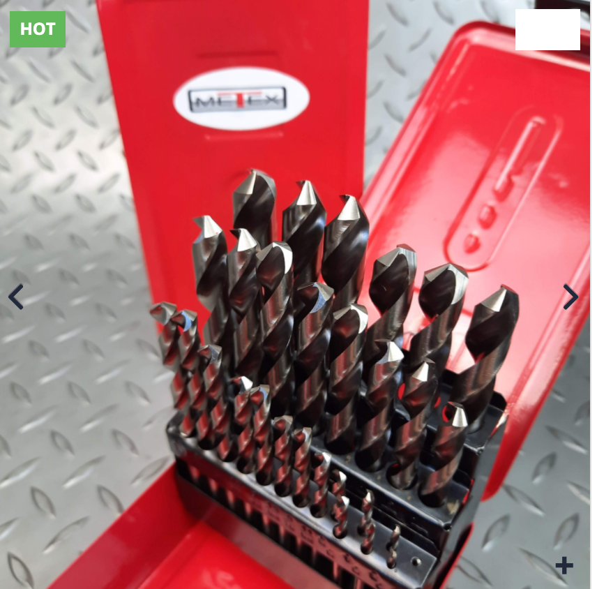 DRILL BIT SET Imp. 29 pc JOBBER METEX Deluxe HSS Bright Part No.: SJOBBDRILL29 Code 4