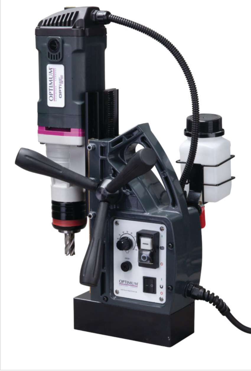 MAGNETIC DRILL PRESS OPTIMUM Premium 35-50mm V/Speed Tapping Power Feed Part No.: SDM50V Code No. 4